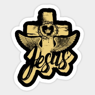 Jesus cross Sticker